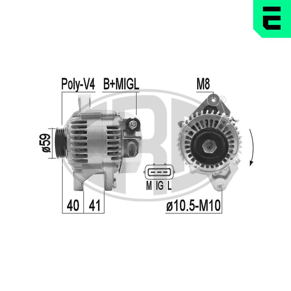Alternator - 209371A ERA