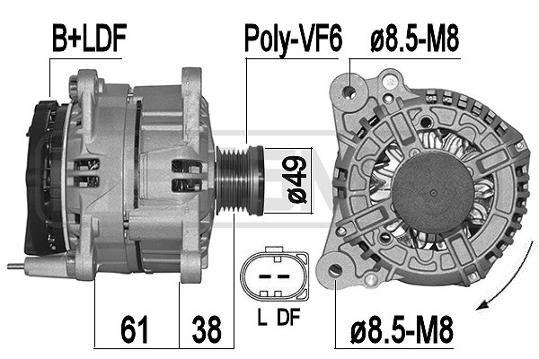 Alternatore - 209499A ERA