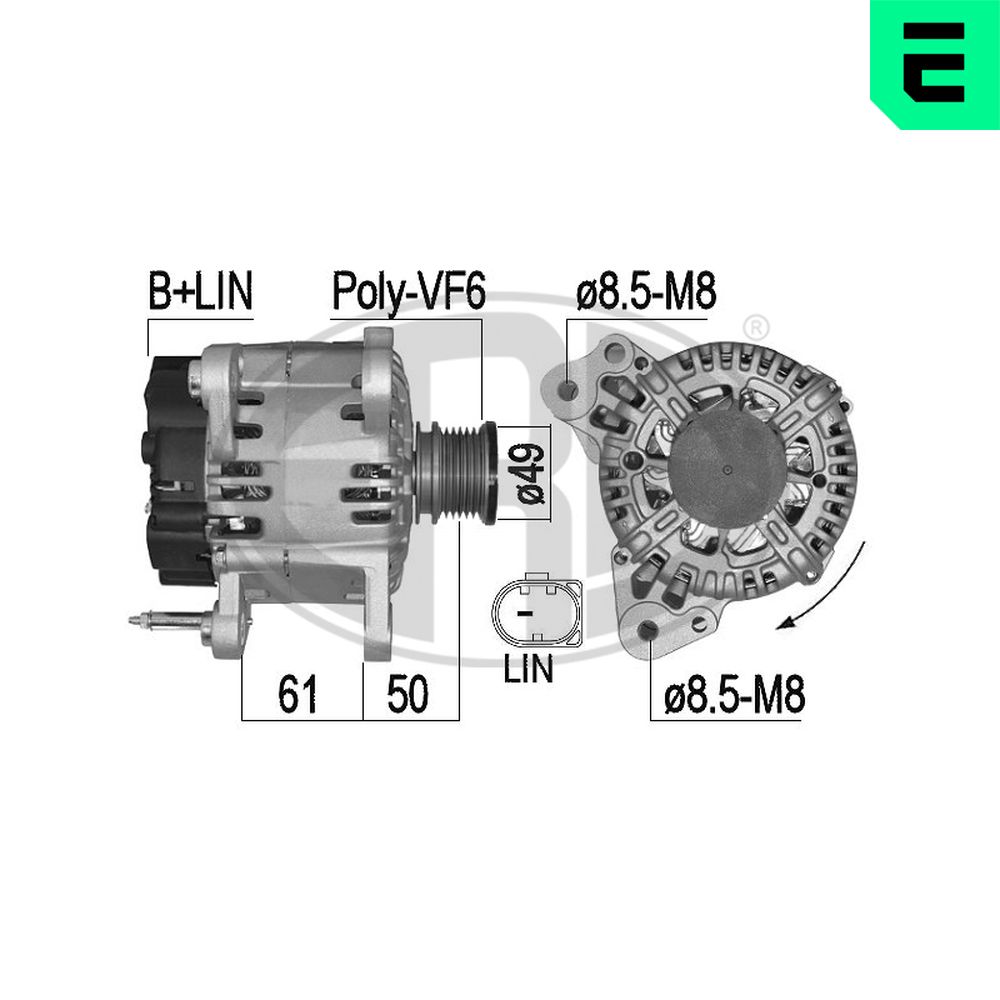 Alternatore - 209536A ERA