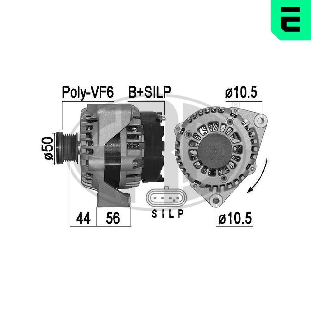 Alternatore - 209544A ERA