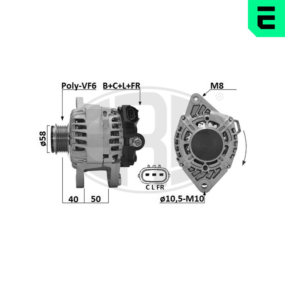Alternatore - 209654A ERA