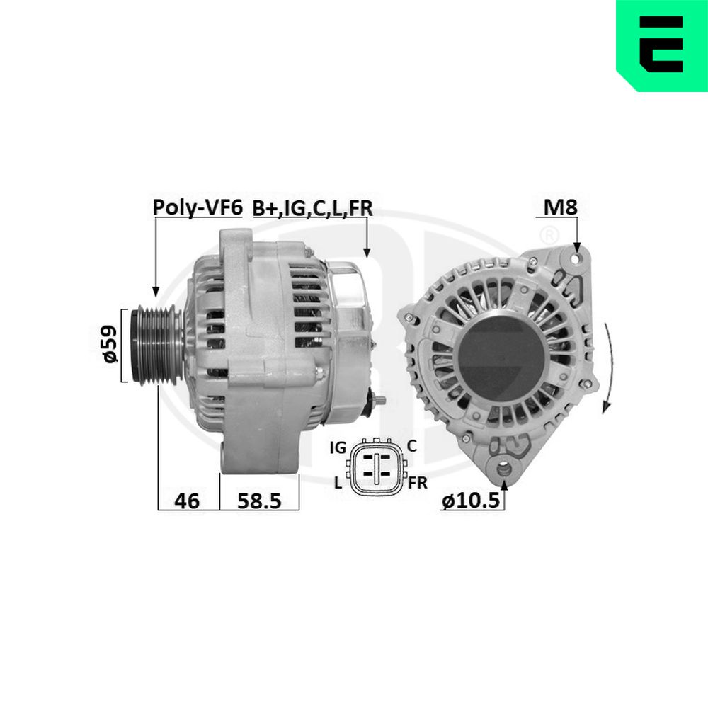 Alternatore - 209660A ERA