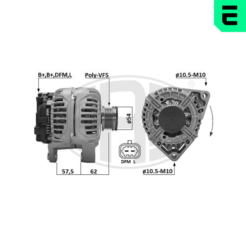 Alternator - 209672A ERA