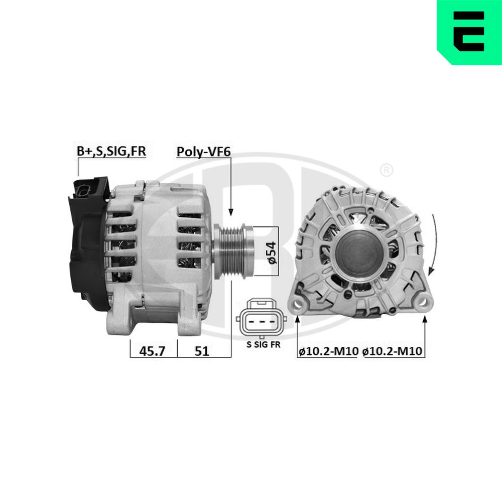 Alternator - 209682A ERA