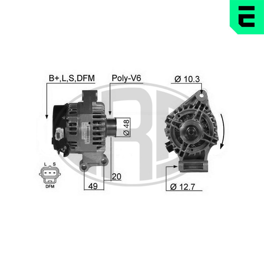 Alternator - 210357A ERA