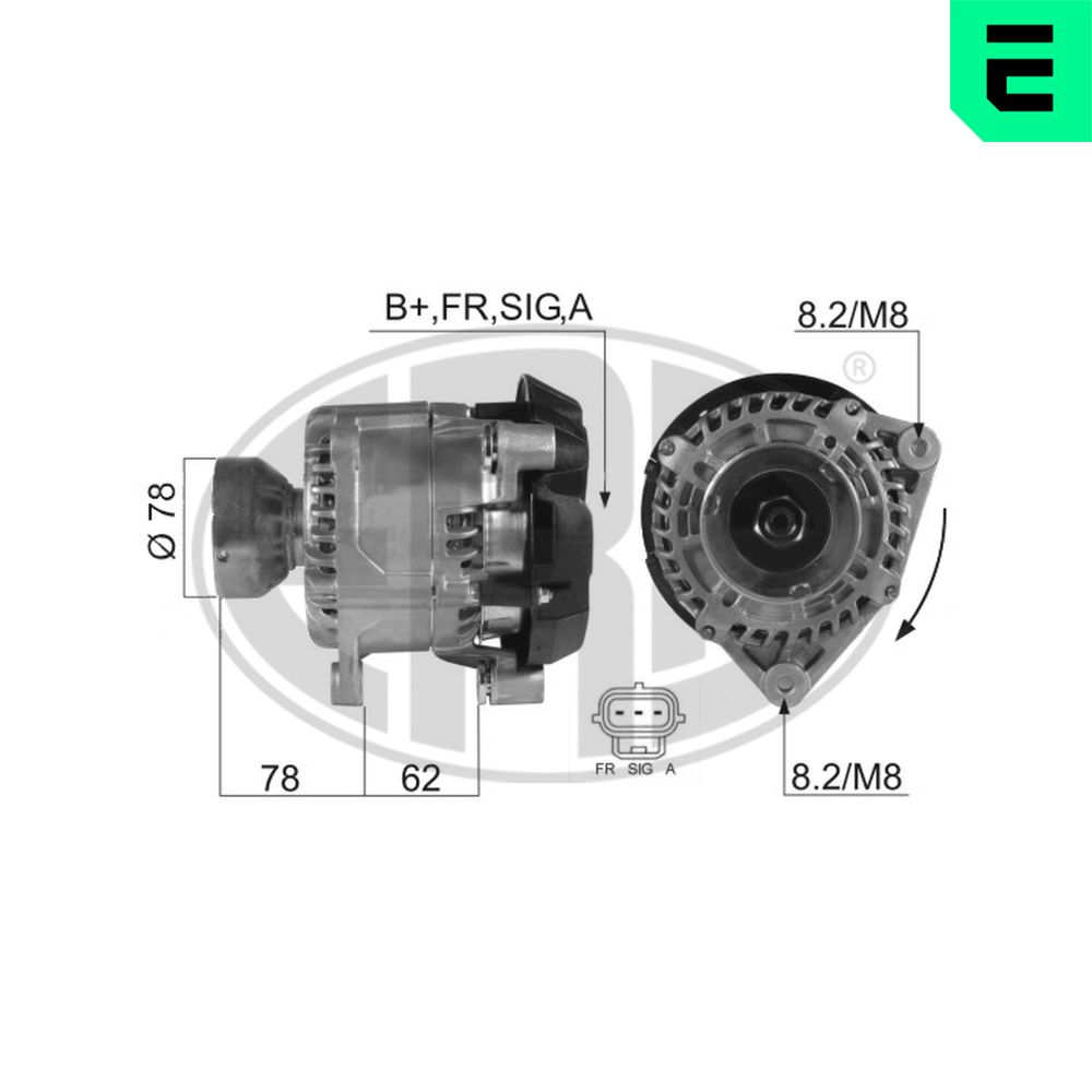 Alternator - 210366A ERA