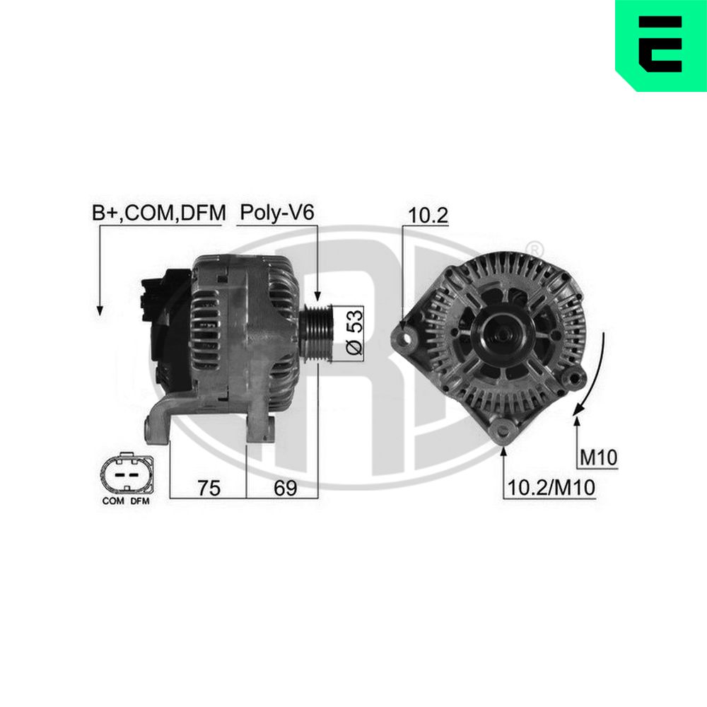 Alternator - 210495A ERA