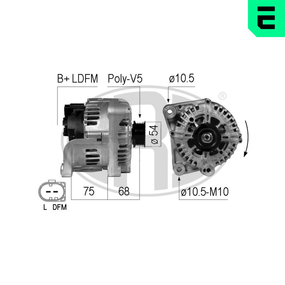 Alternator - 210736A ERA