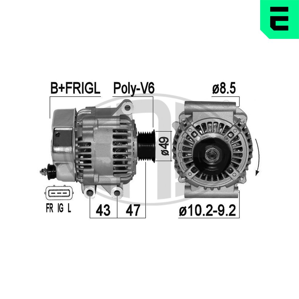 Alternator - 210895A ERA