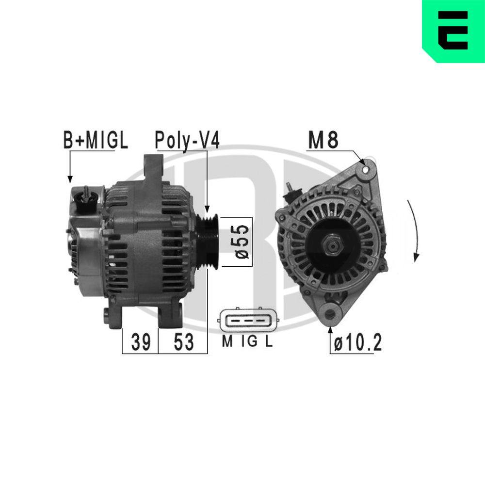 Alternator - 210932A ERA