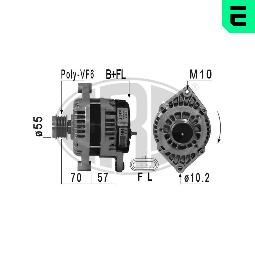 Alternator - 210937A ERA