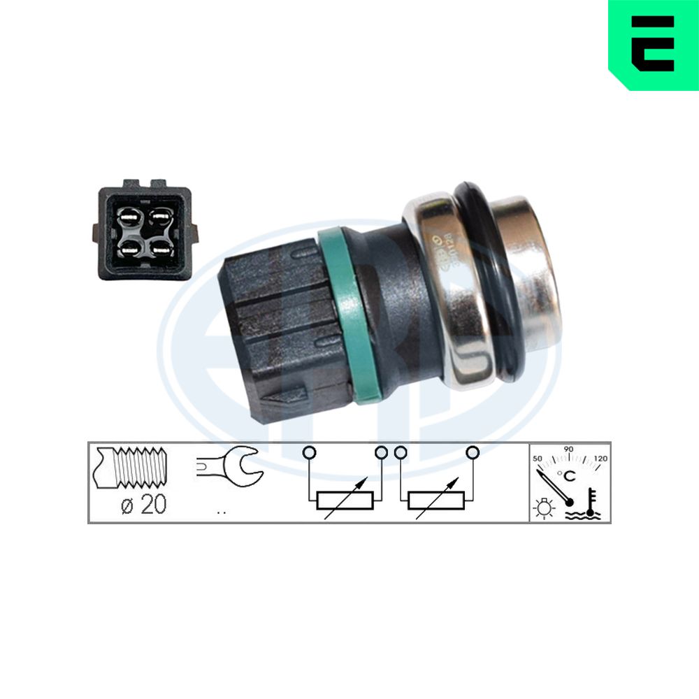 Sensore, Temperatura refrigerante - 330128 ERA