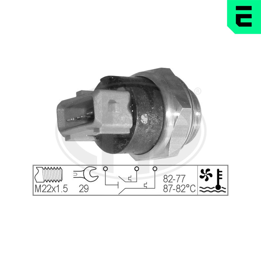 Temperature Switch, radiator fan - 330215 ERA