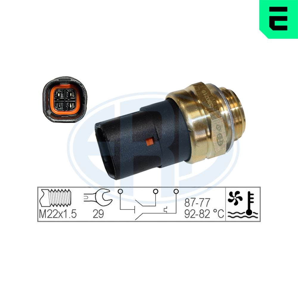 Temperature Switch, radiator fan - 330219 ERA