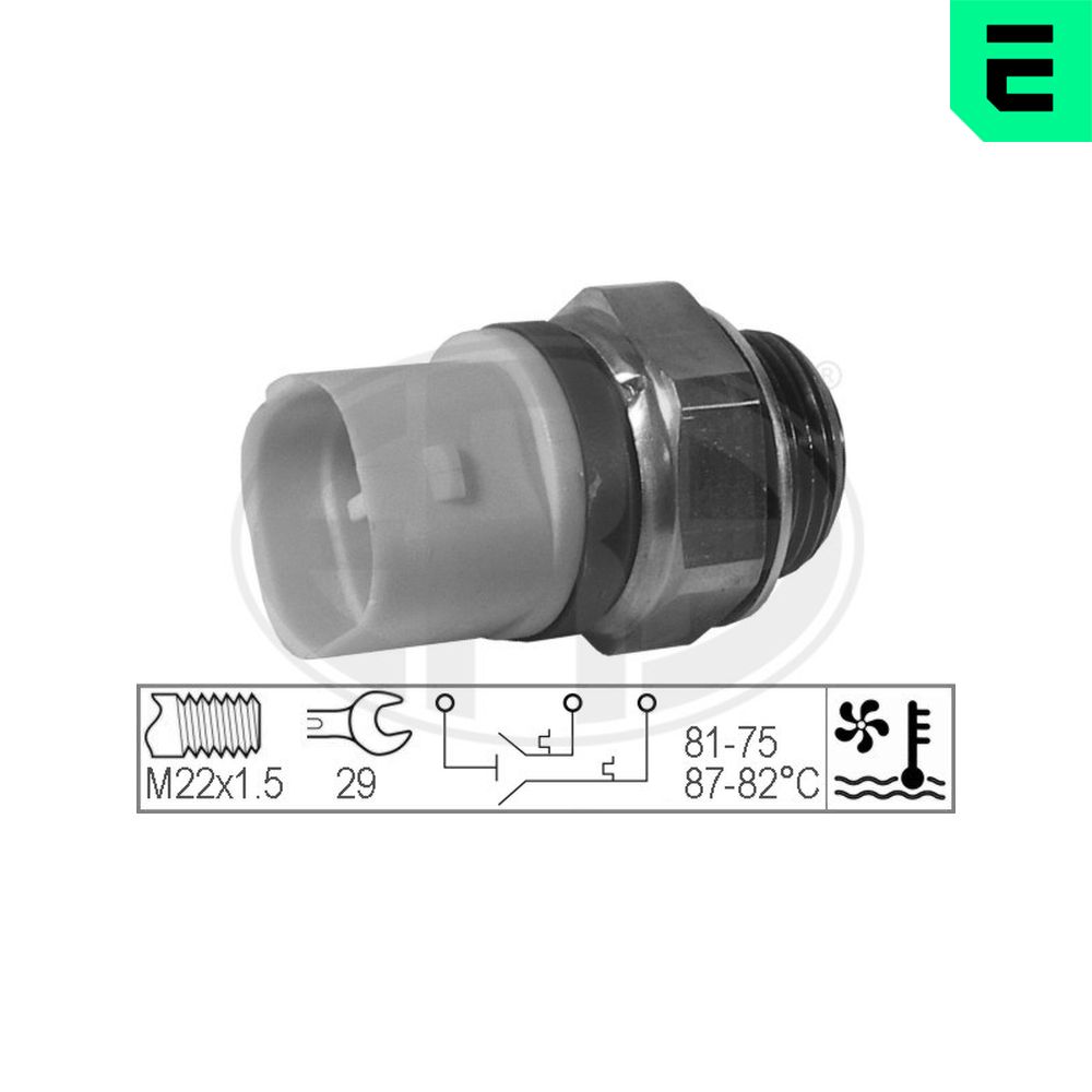 Temperature Switch, radiator fan - 330222 ERA