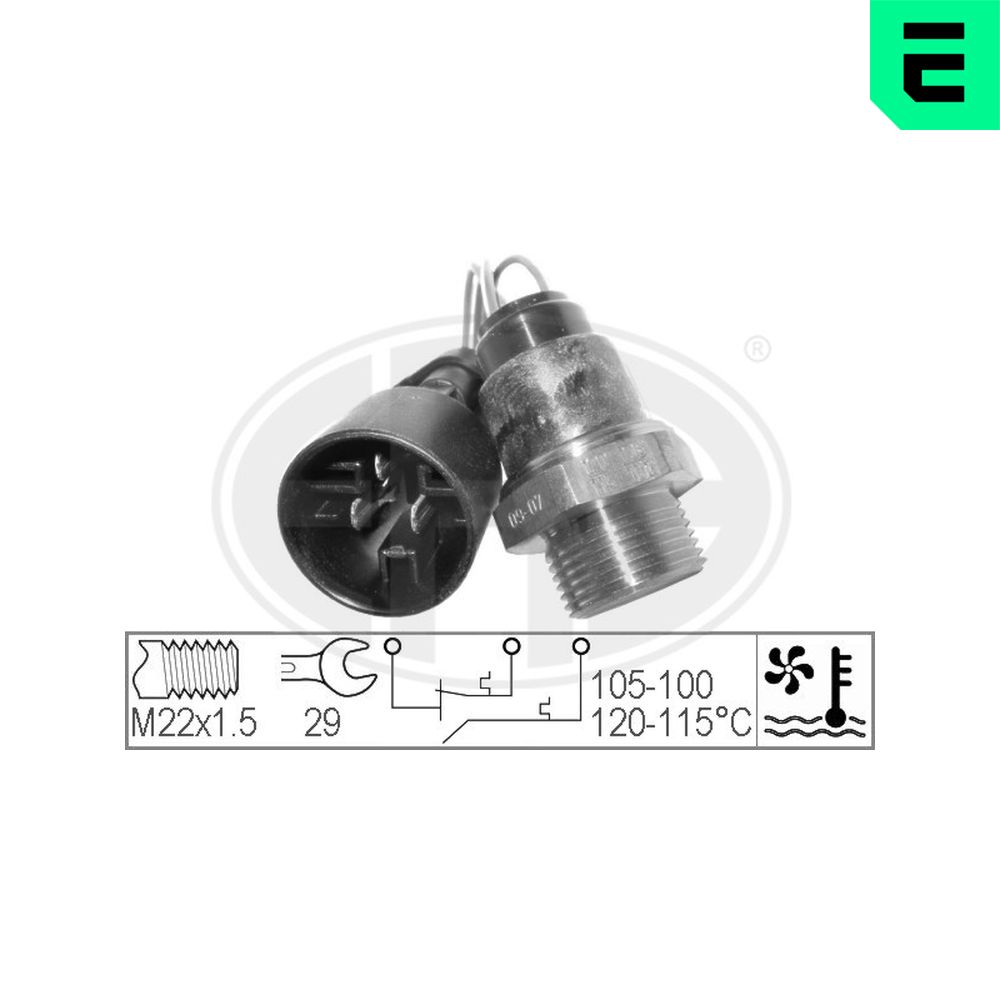 Temperature Switch, radiator fan - 330225 ERA
