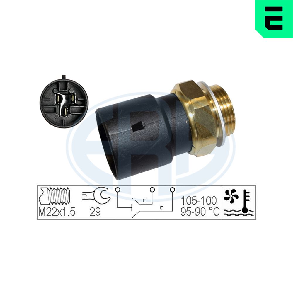 Temperature Switch, radiator fan - 330300 ERA