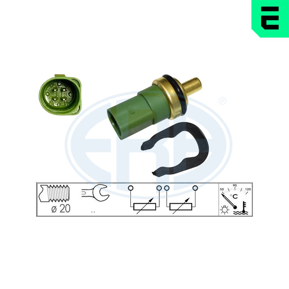 Sensore, Temperatura refrigerante - 330496 ERA