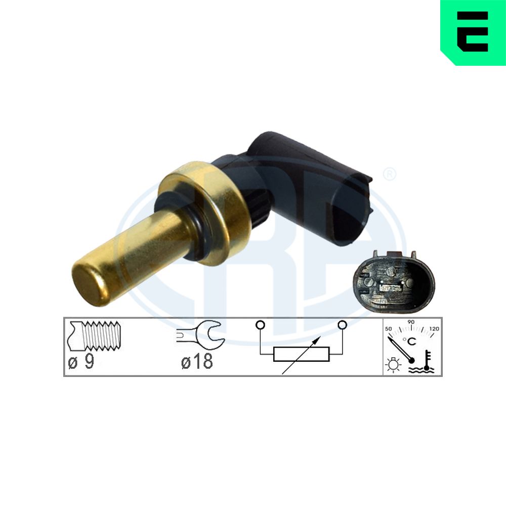 Sensore, Temperatura refrigerante - 330757 ERA