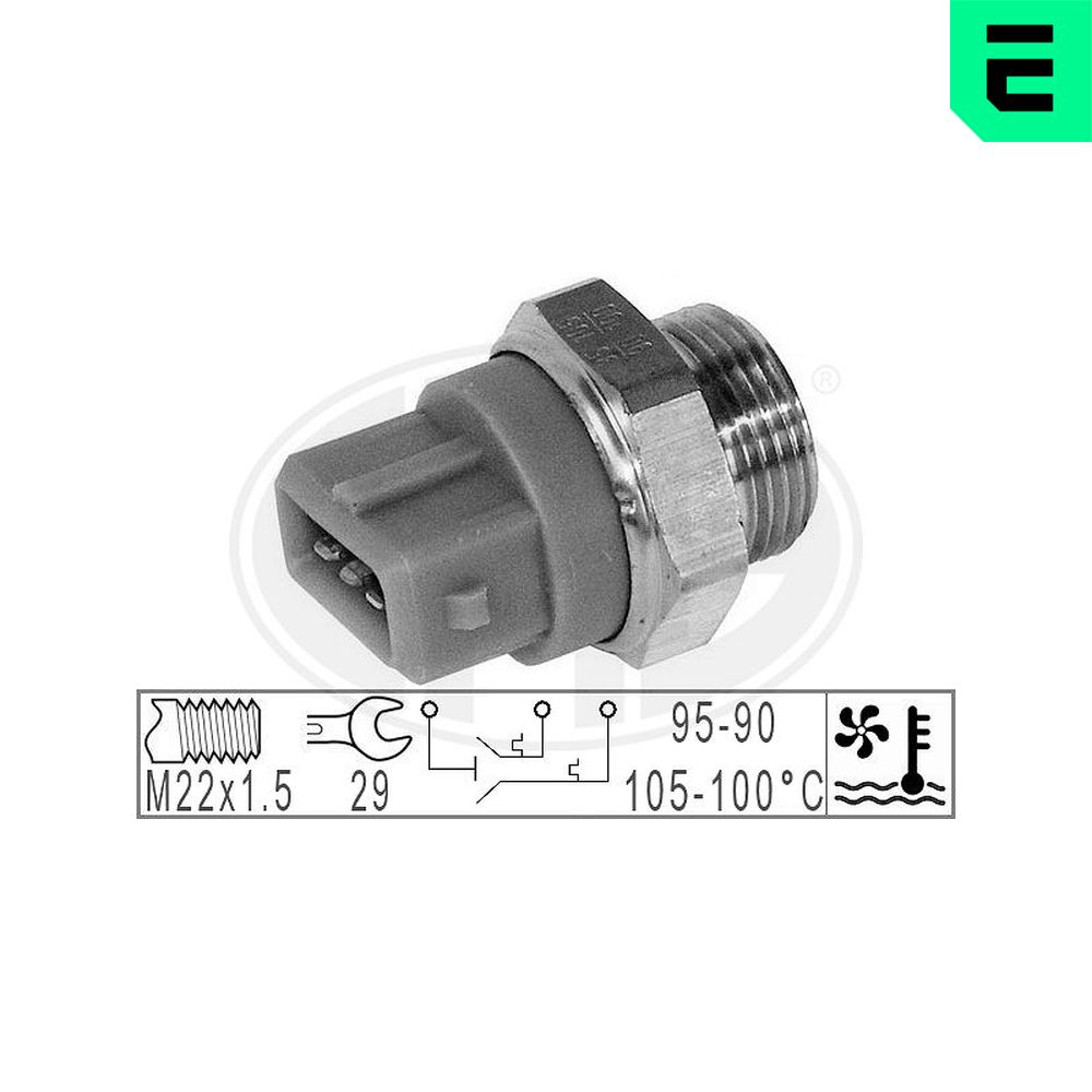 Temperature Switch, radiator fan - 330781 ERA