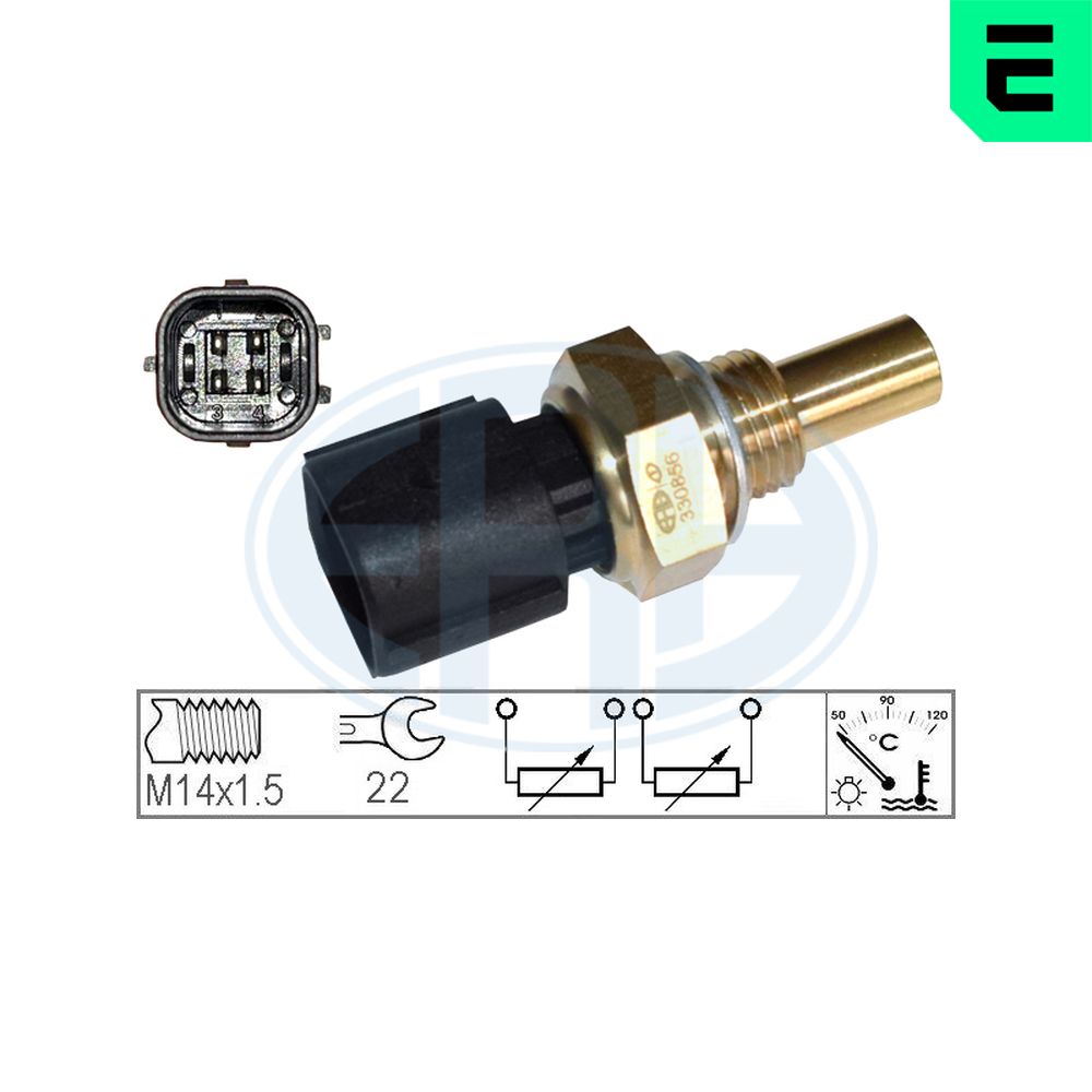Sensore, Temperatura refrigerante - 330856 ERA