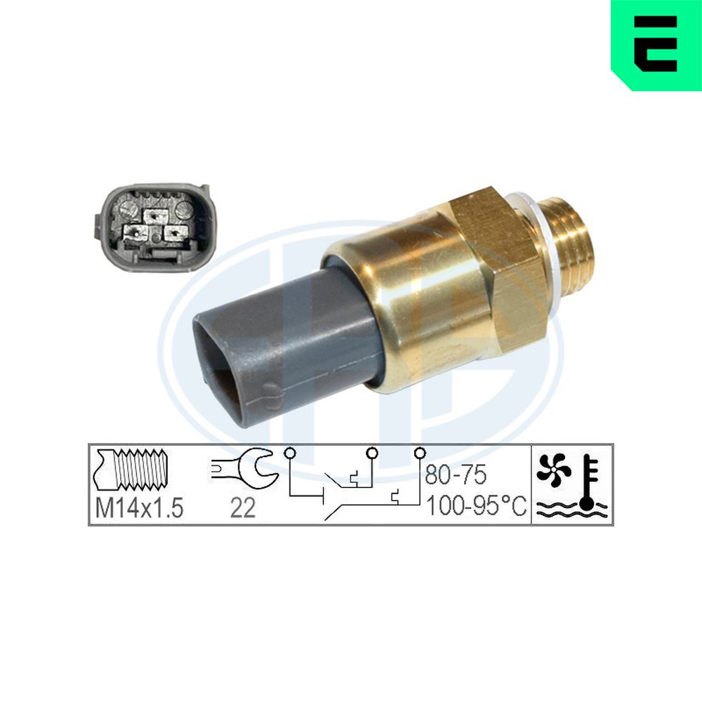 Temperature Switch, radiator fan - 331018 ERA