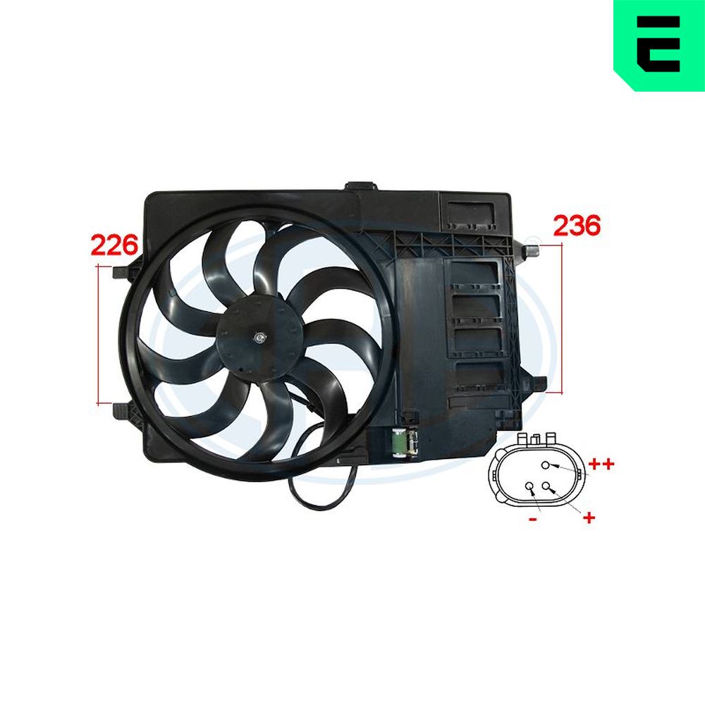 Fan, radiator - 352016 ERA