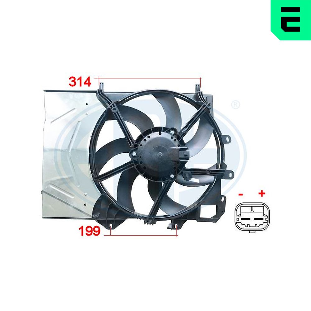 Fan, radiator - 352043 ERA