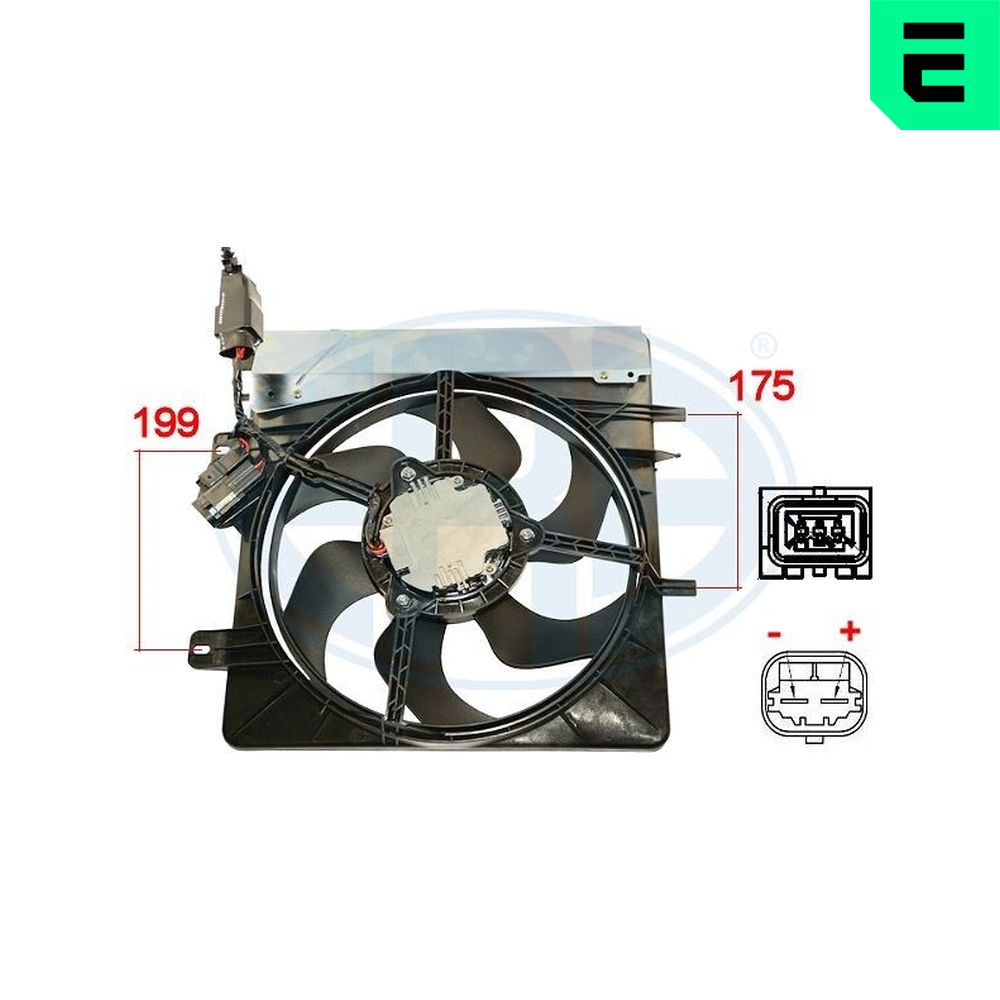 Fan, radiator - 352055 ERA