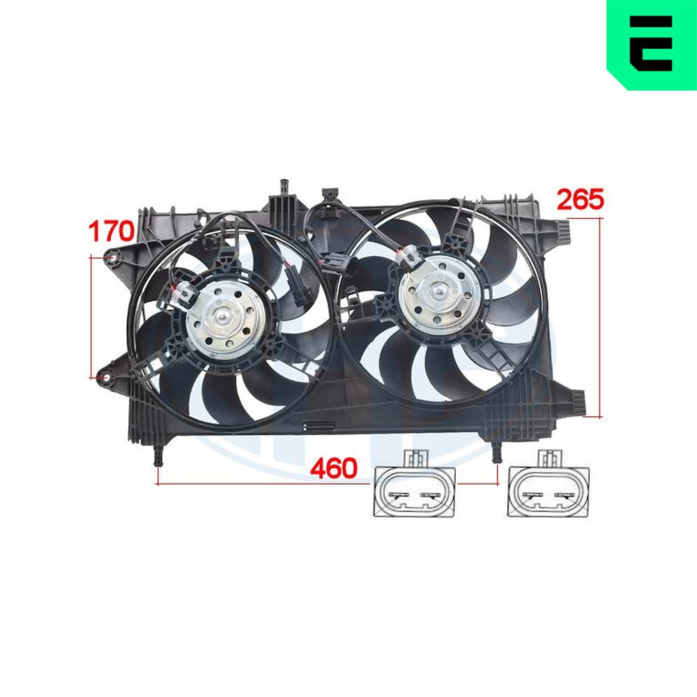 Fan, radiator - 352076 ERA