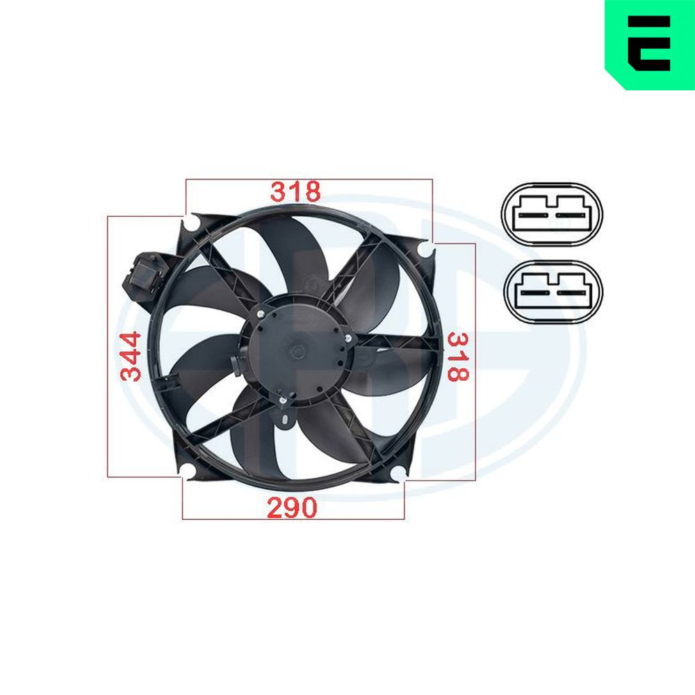 Fan, radiator - 352084 ERA