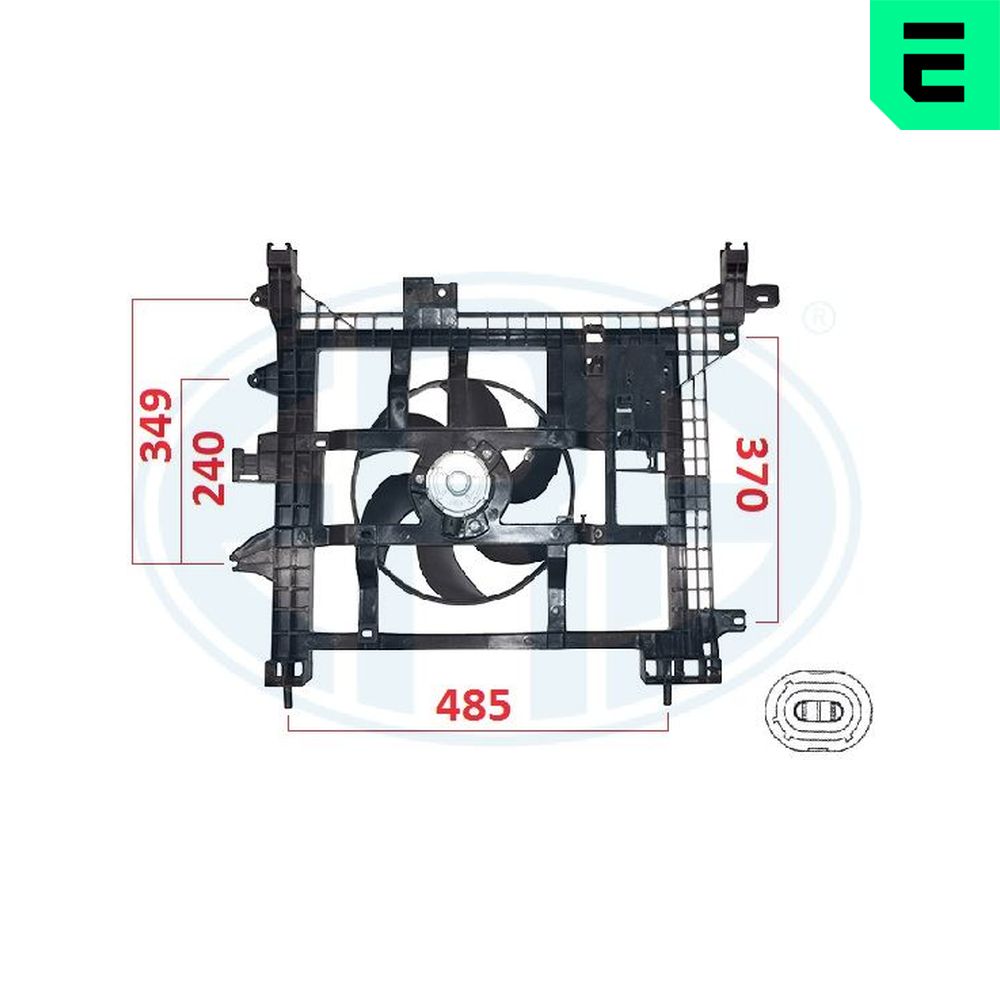 Fan, radiator - 352104 ERA