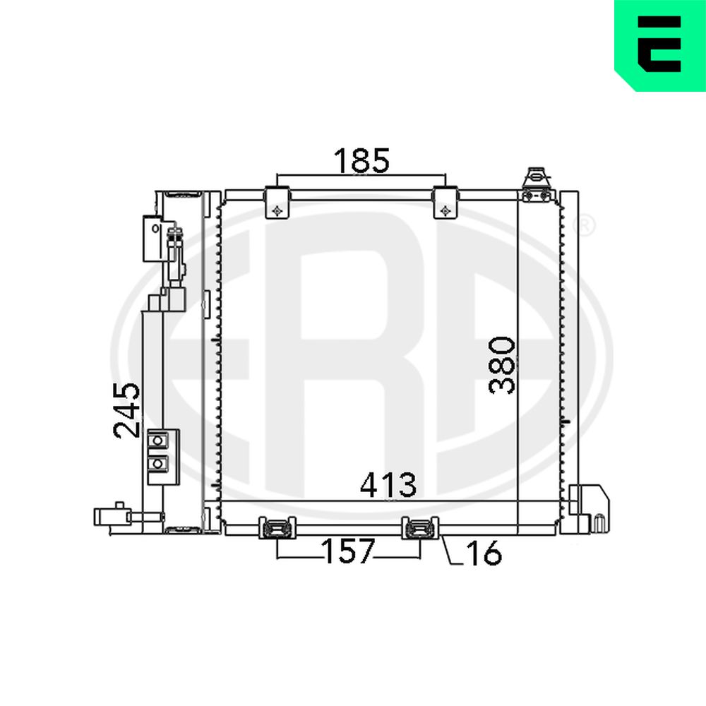 Condenser, air conditioning - 667011 ERA