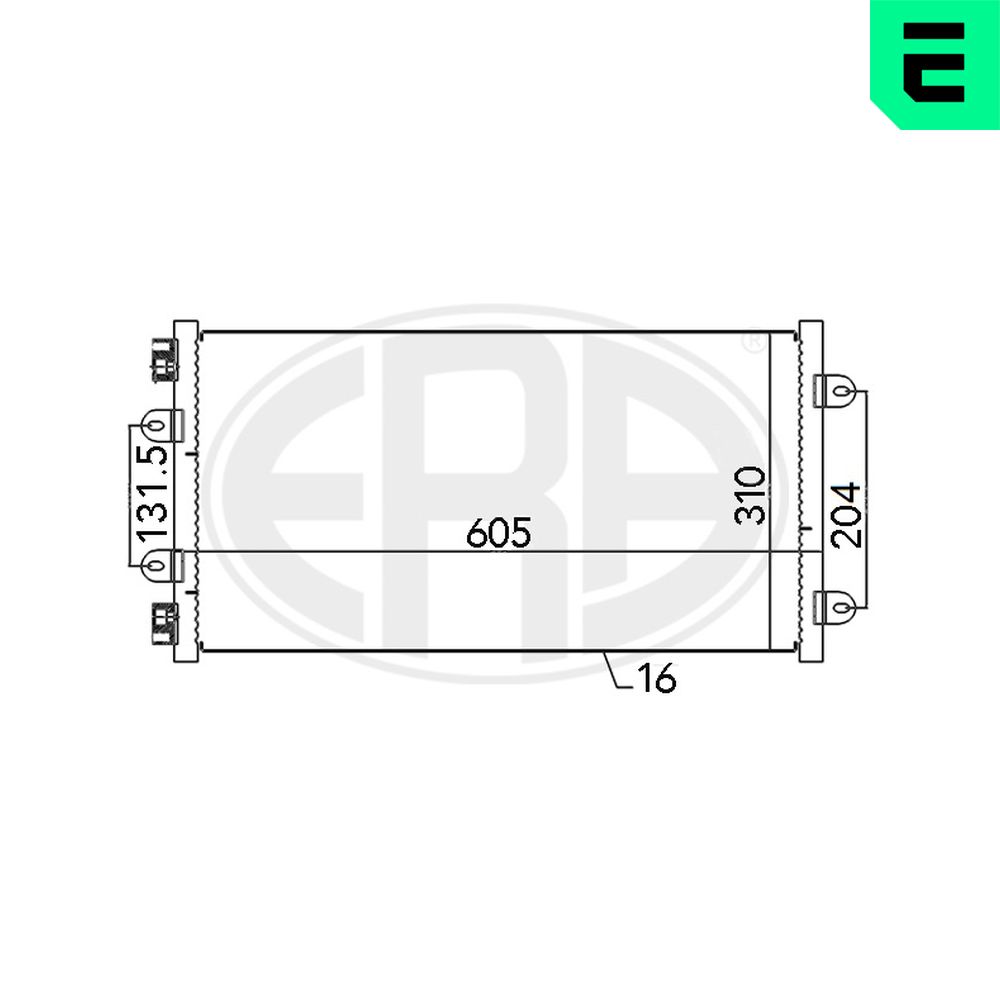 Condenser, air conditioning - 667014 ERA