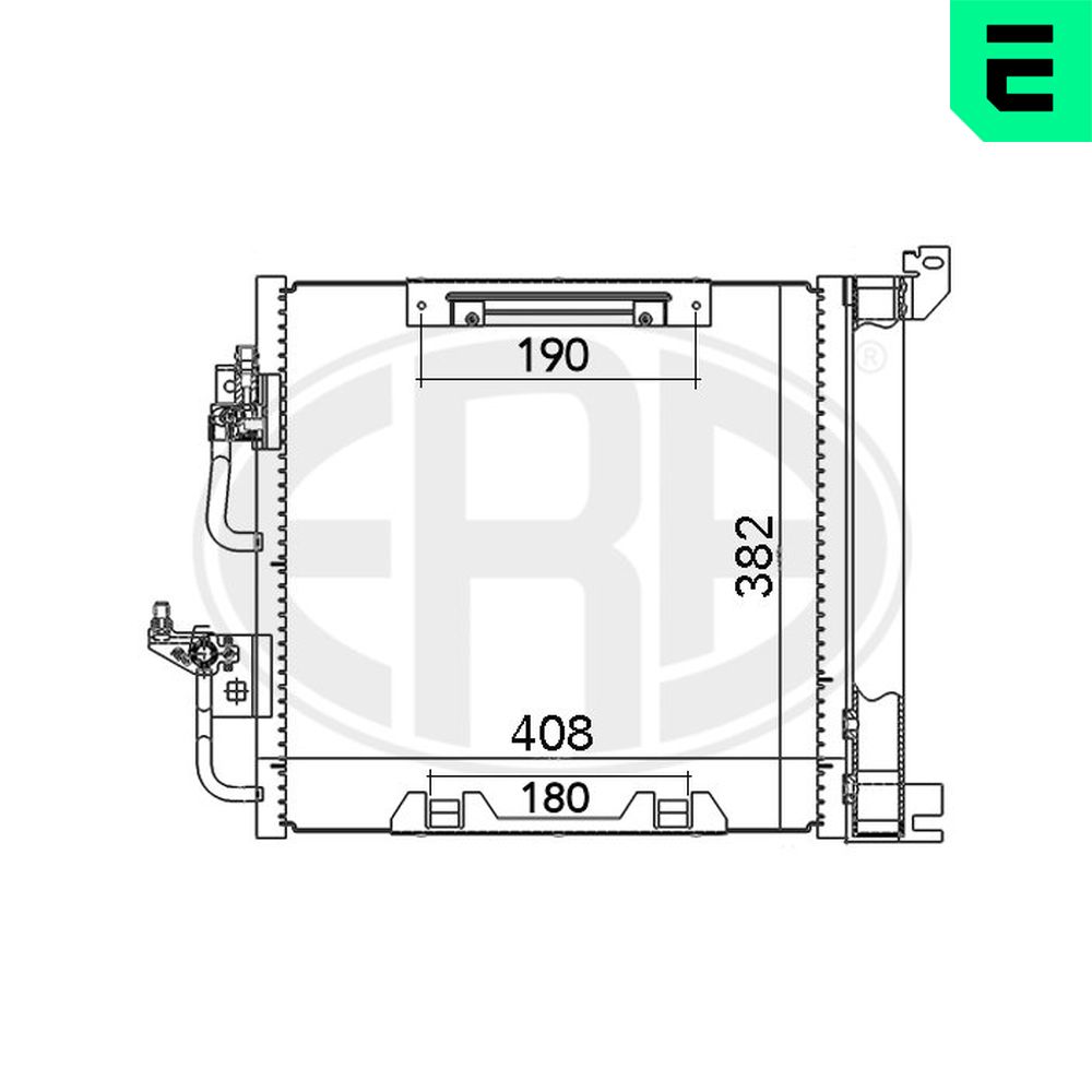 Condenser, air conditioning - 667019 ERA