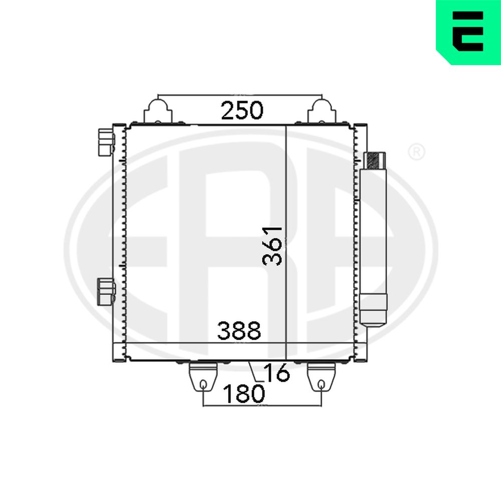 Condenser, air conditioning - 667022 ERA