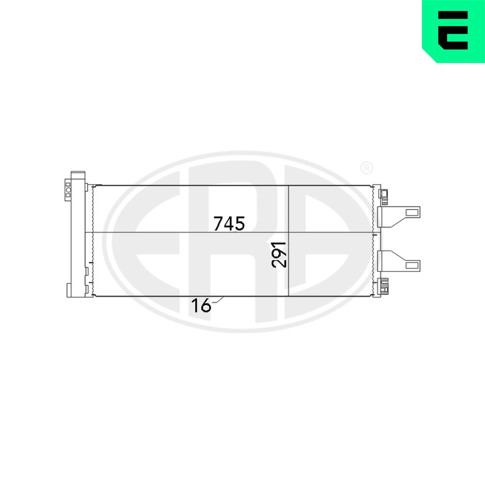 Condenser, air conditioning - 667023 ERA