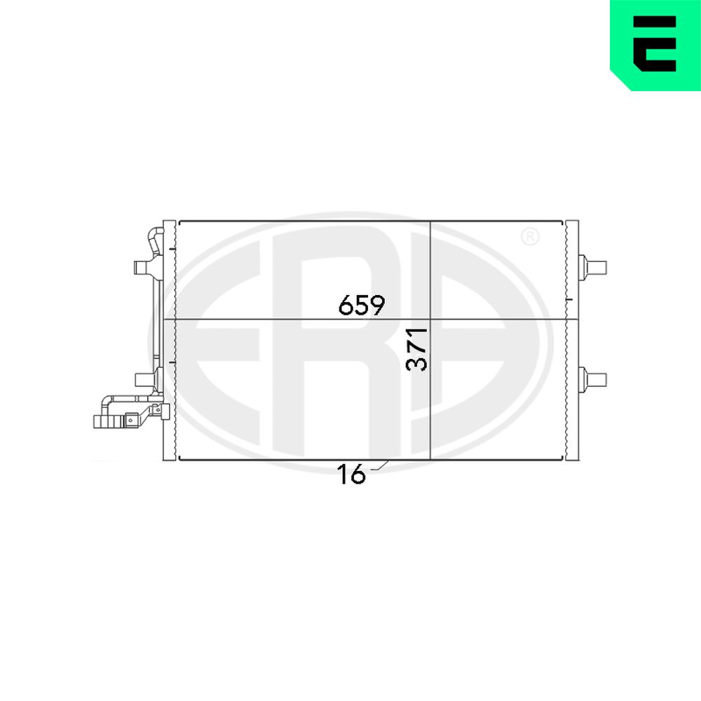 Condenser, air conditioning - 667040 ERA