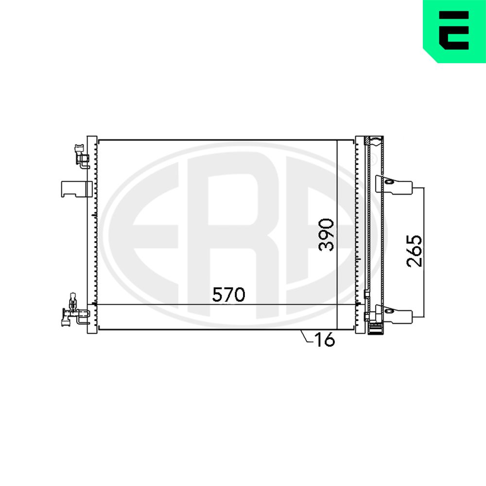 Condenser, air conditioning - 667047 ERA