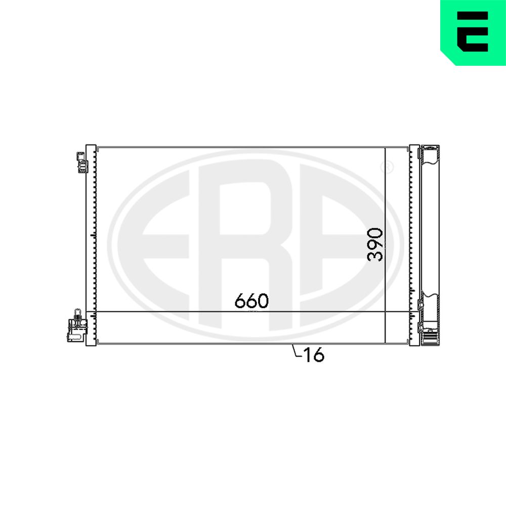 Condenser, air conditioning - 667049 ERA