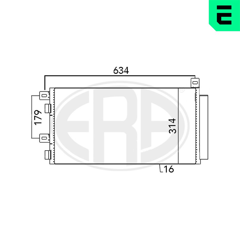 Condenser, air conditioning - 667051 ERA