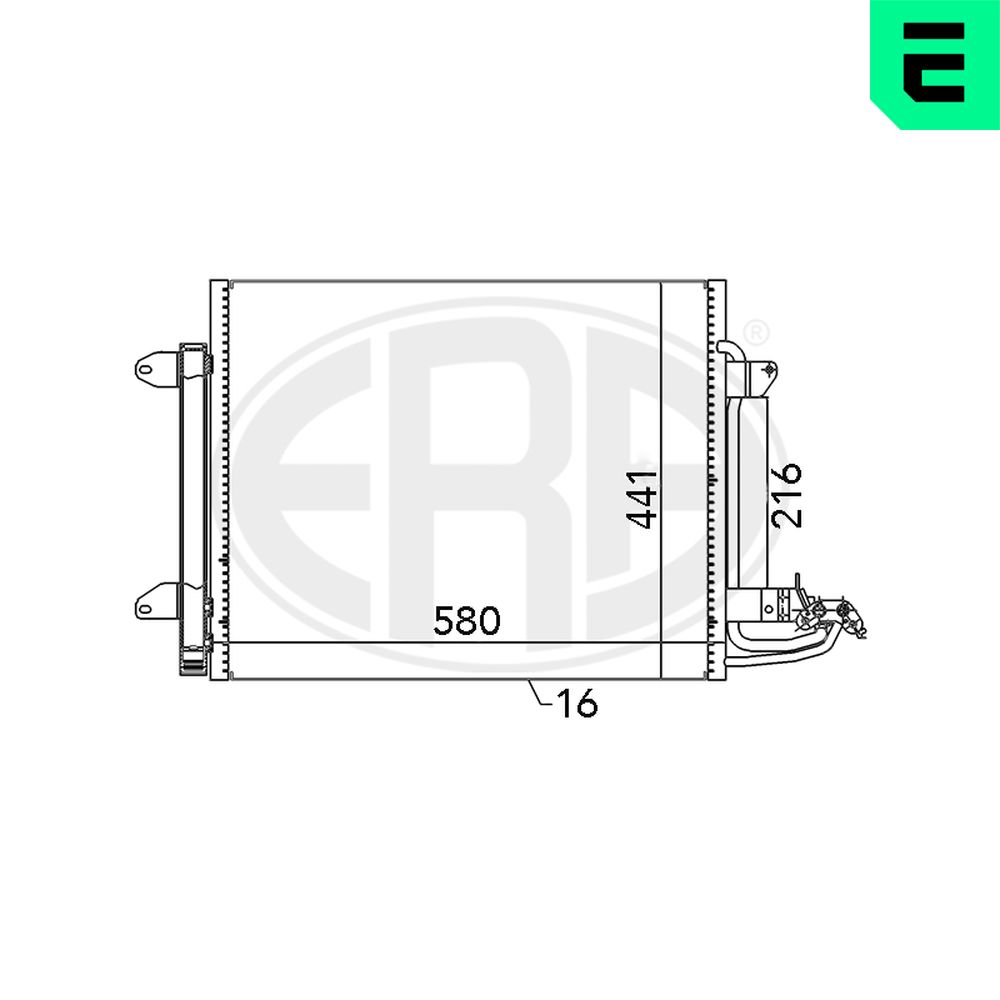 Condenser, air conditioning - 667054 ERA