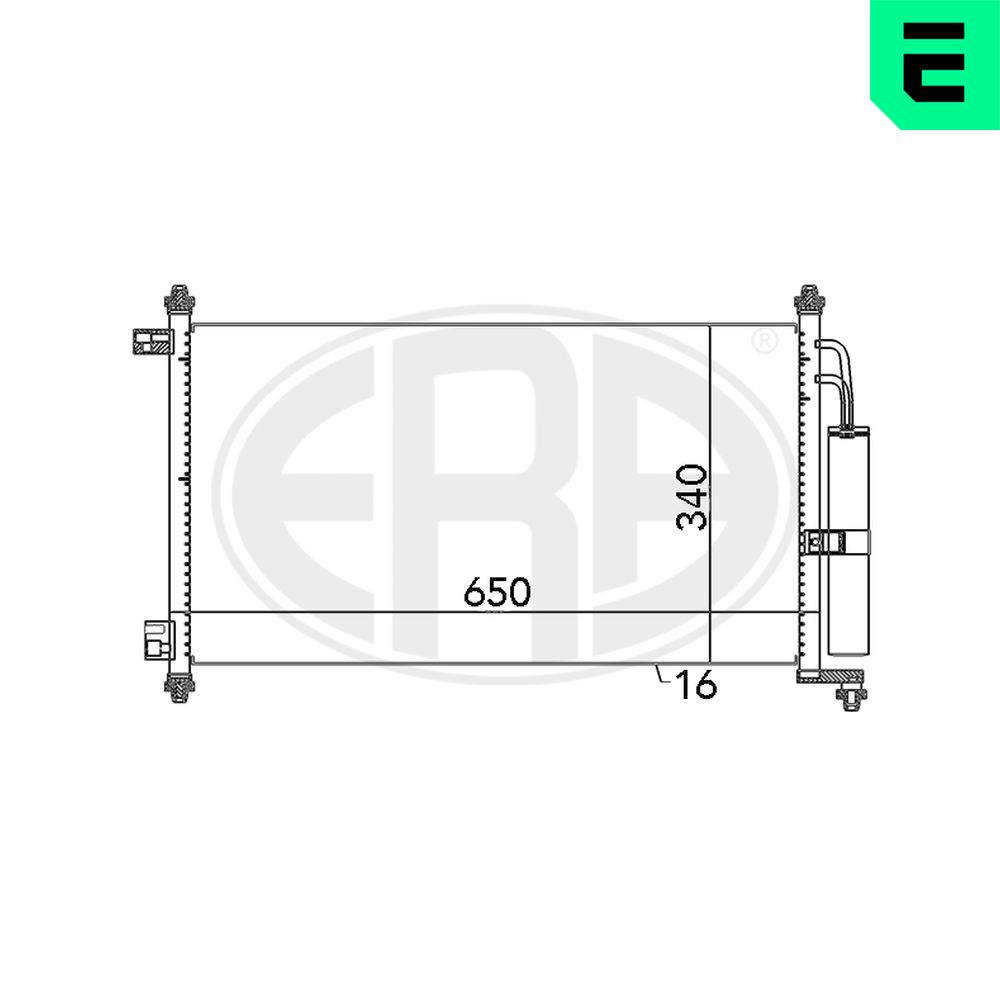 Condenser, air conditioning - 667069 ERA