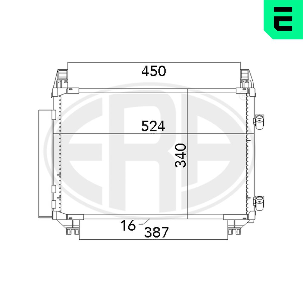Condenser, air conditioning - 667070 ERA