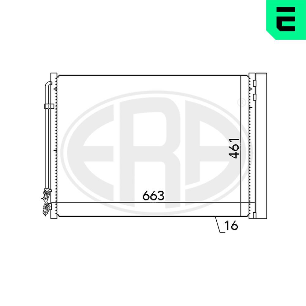 Condenser, air conditioning - 667079 ERA