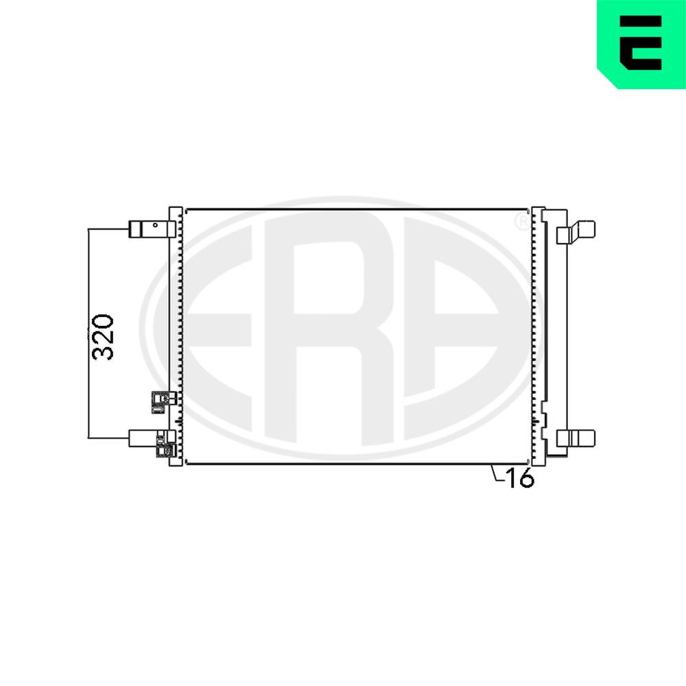 Condenser, air conditioning - 667094 ERA