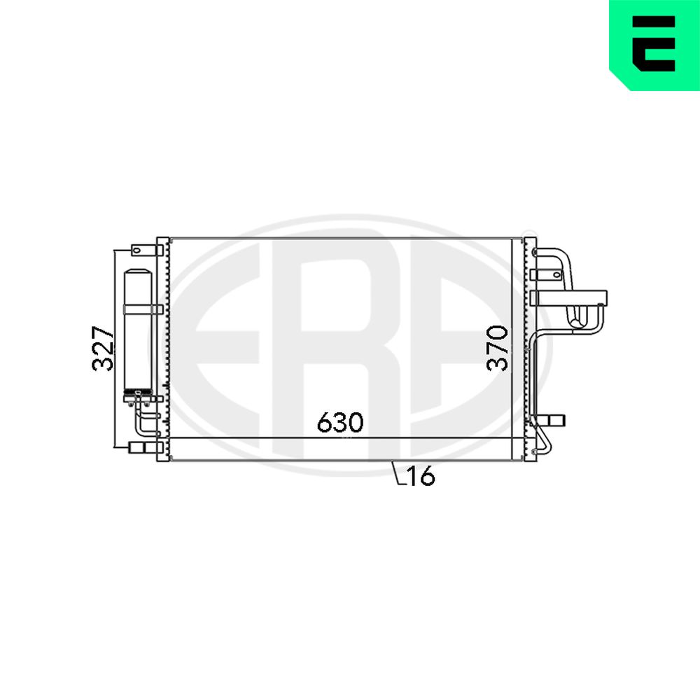 Condenser, air conditioning - 667101 ERA