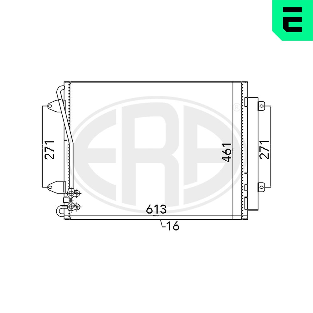Condenser, air conditioning - 667108 ERA