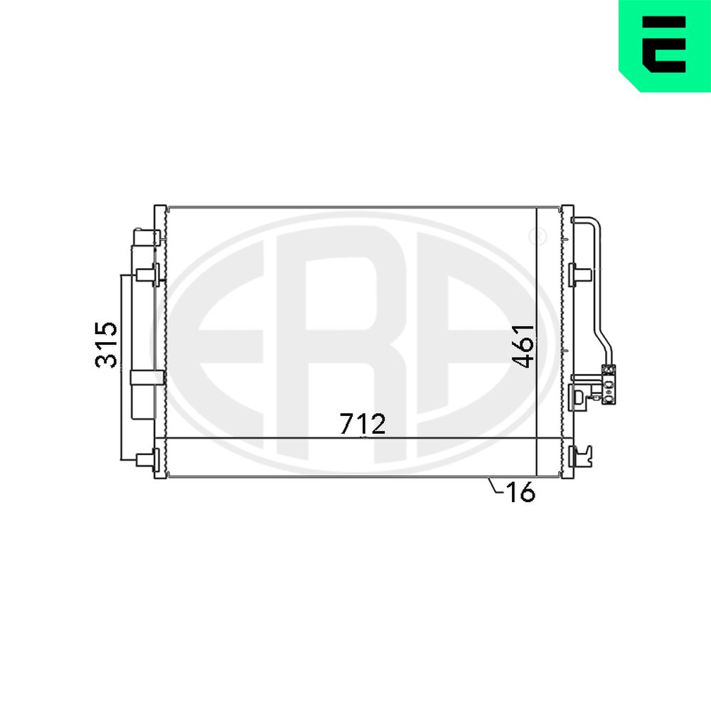 Condenser, air conditioning - 667110 ERA