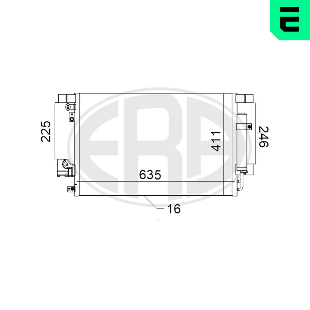 Condenser, air conditioning - 667114 ERA